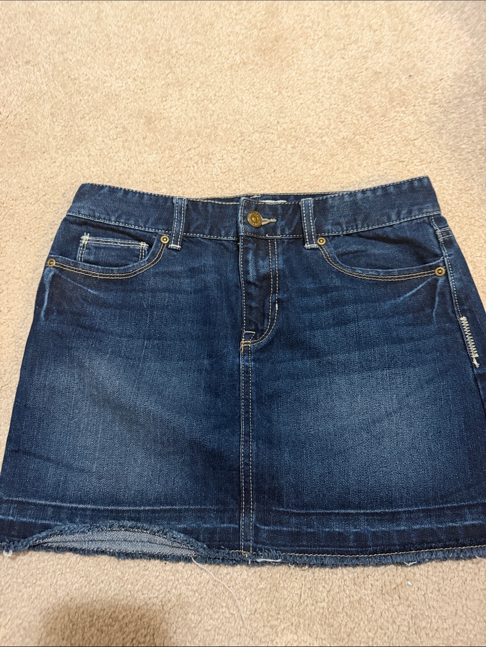 Old Navy Dark Blue Denim Mini Skirt